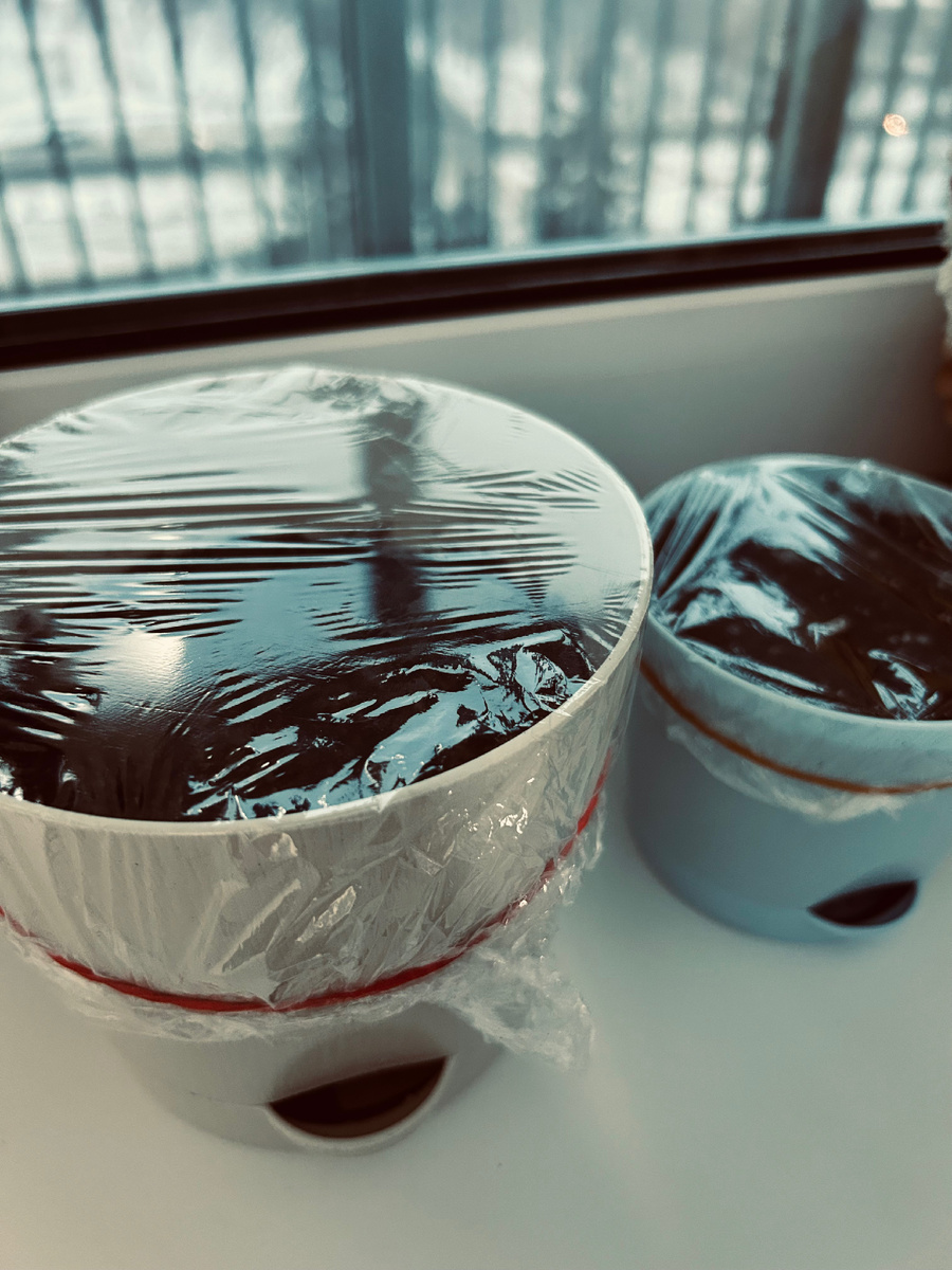 Наши посевы. 8 день эксперимента. Пока ничего не взошло, в инструкции всходы на 15-45 день, поэтому ждём. Каждый день - проветривание на 15 минут, полив - по состоянию земли. И снова под пленку.