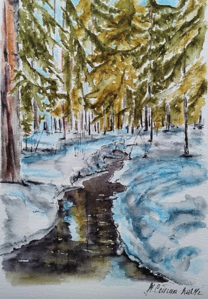 Картина художницы Марины Сатиной 