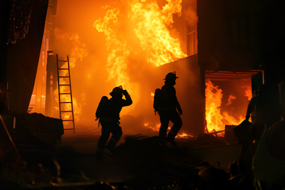 Пожар полыхал в частном доме.  Фото: Изображение сгенерировано нейросетью Kandinsky 3.1