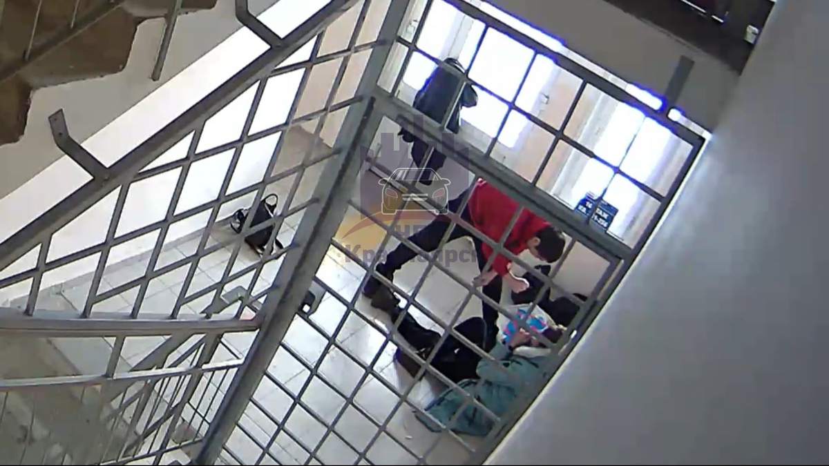 Кадр видео ЧП Красноярск