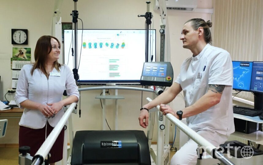    Дарья и Александр Абель в реабилитационном центре Госпиталя для ветеранов войнАлёна Бобрович