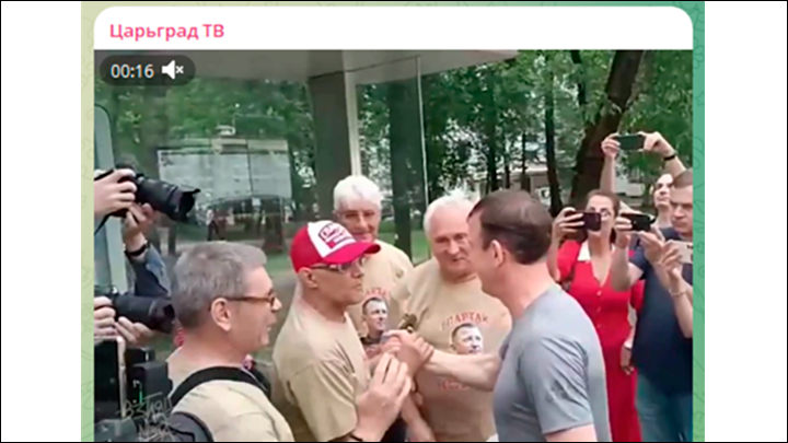    У "Спартака" есть целая армия поддержки. Скриншот с ТГ-канала "Царьград ТВ"