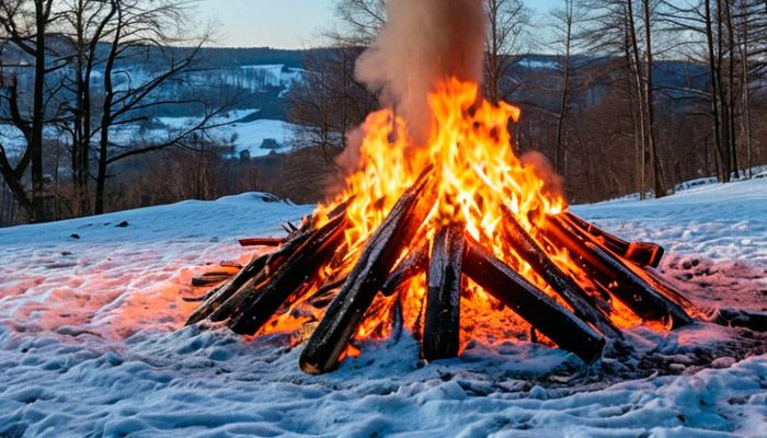 На Тимофея было принято жечь костры. Фото: shedevrum.ai