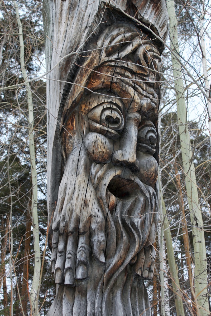 Фото автора. Фигура "Борей". В греческой мифологии — олицетворение бурного северного ветра.