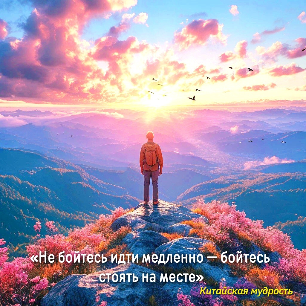 «Не бойтесь идти медленно — бойтесь стоять на месте»