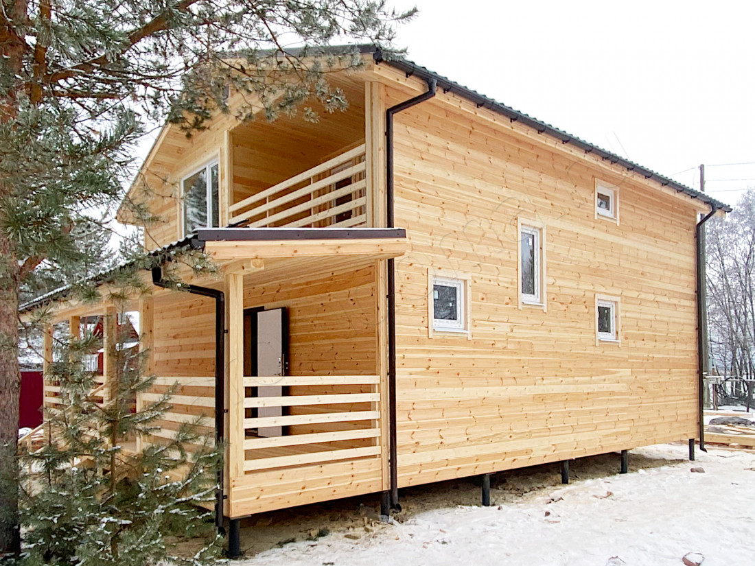 Каркасный дом в деревне Перхино