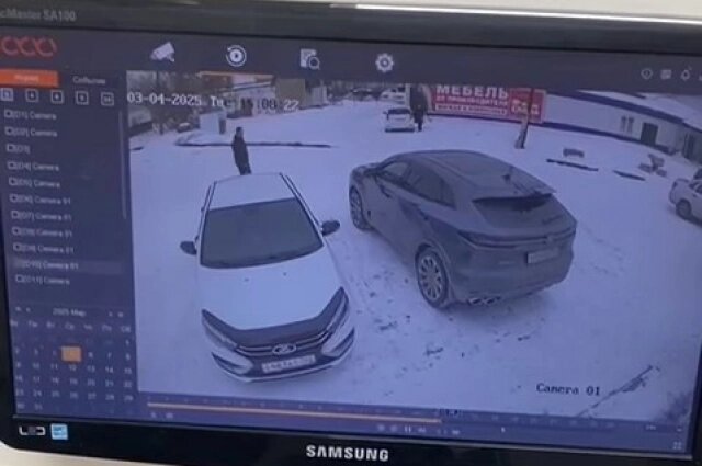    Момент преступления попал на видео. Фото: кадр видео