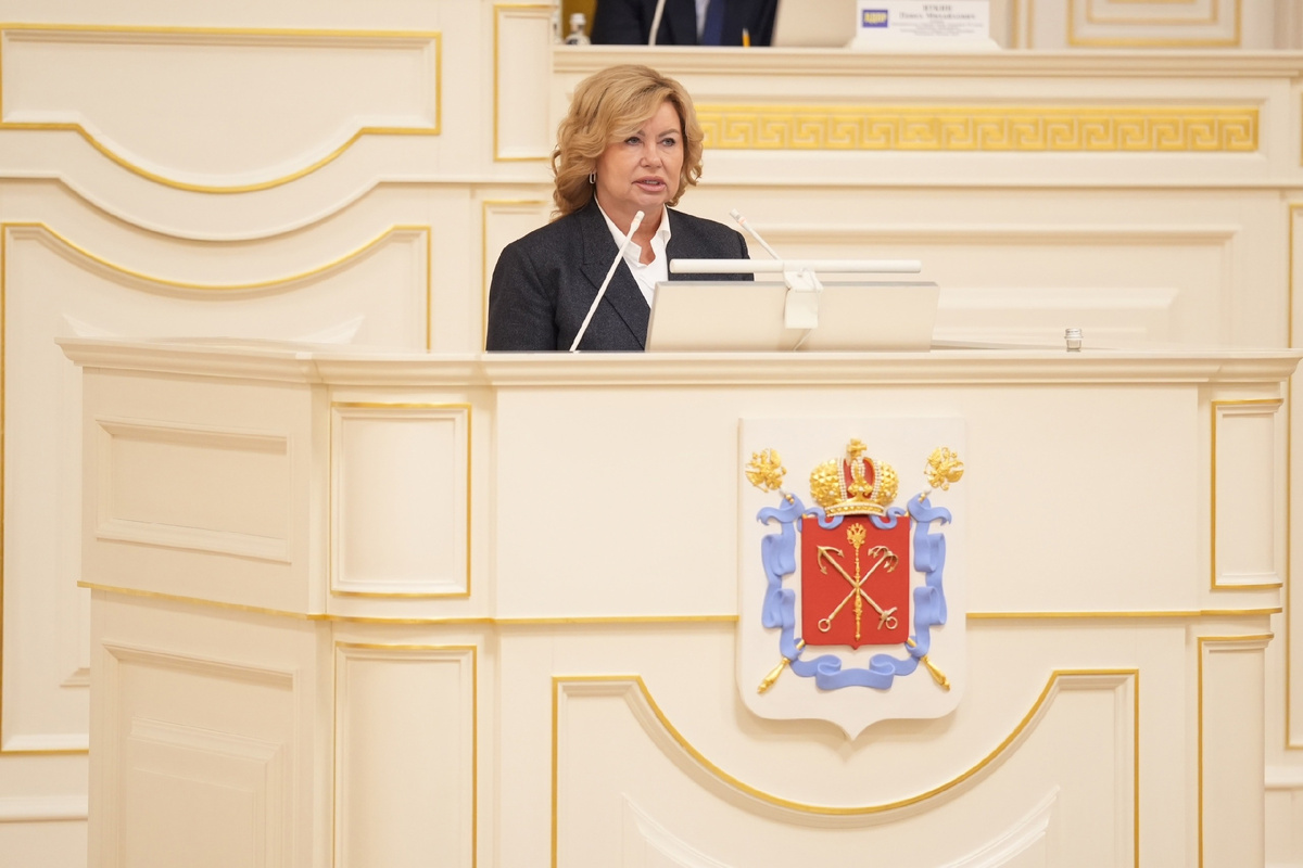 Вице-губернатор Санкт‑Петербурга Наталья Чечина