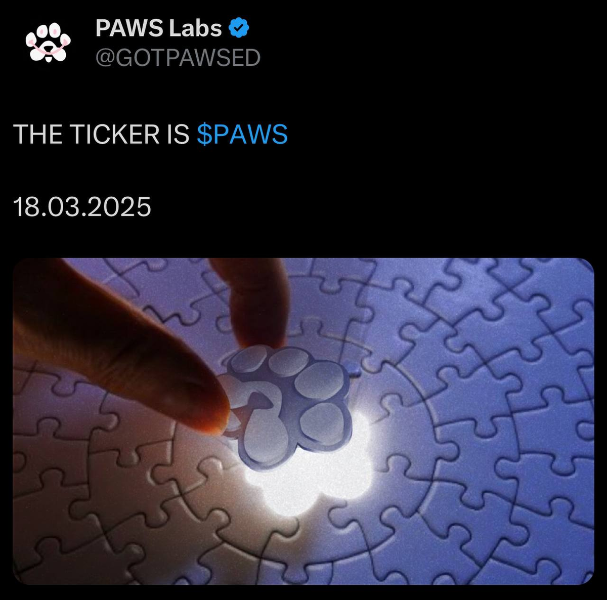 Листинг PAWS