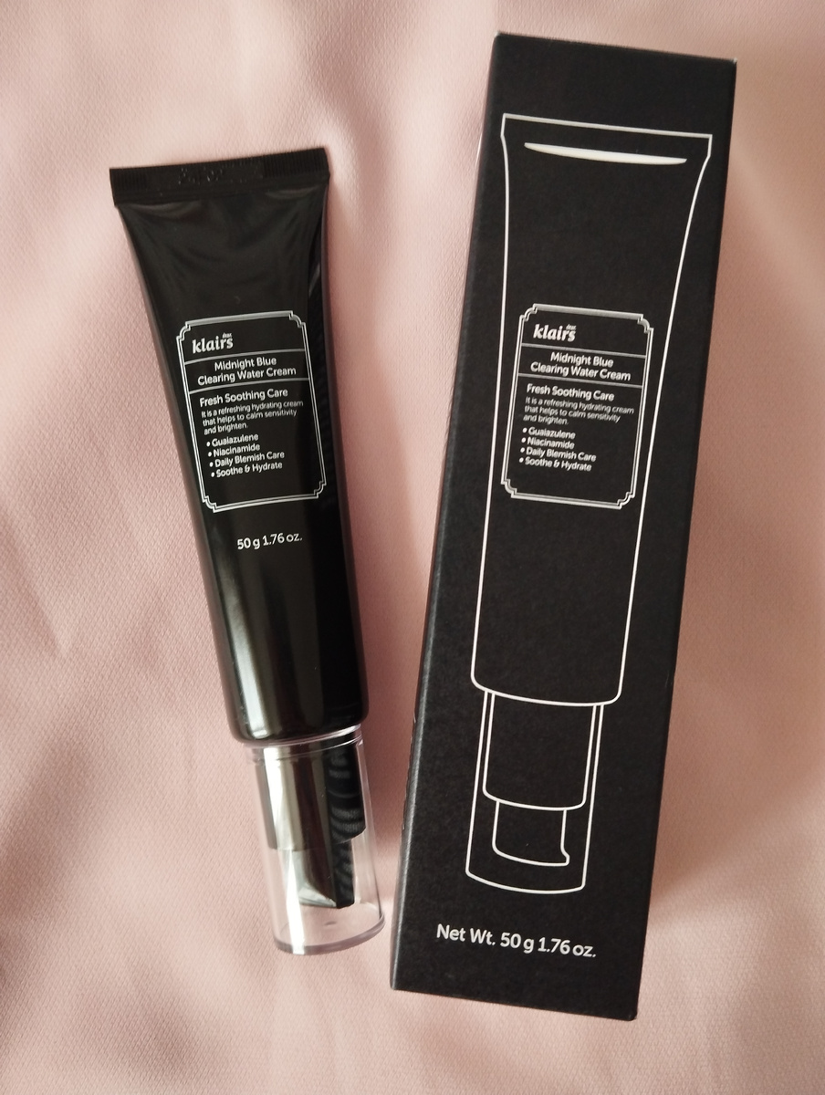 Гель-крем для лица Dear Klairs Midnight Blue Clearing Water Cream. 