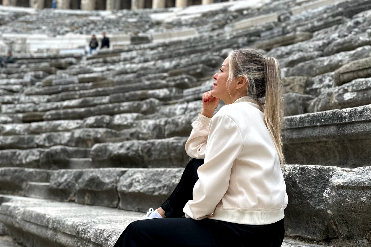 На руинах амфитеатра в Сиде. Фото из личного архива Виктории Подольской