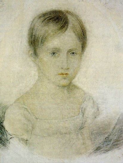 Наташа Гончарова в детстве. 