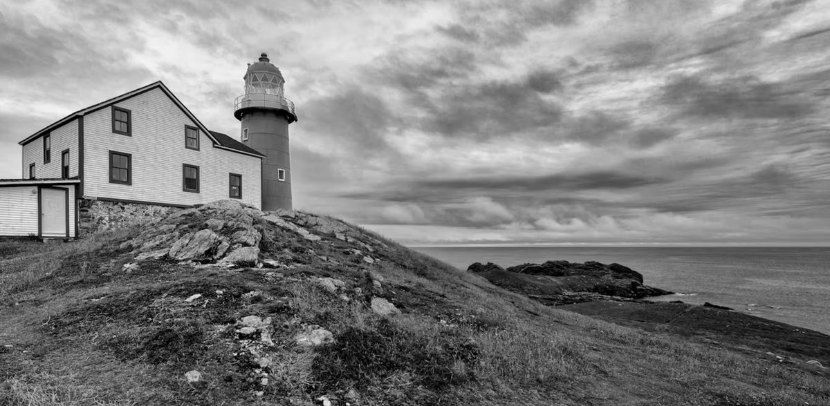 Маяк Ферриленд возле Лабрадора в канадской Арктике, территория, нанесённая на карту Миной Хаббард в 1905 году. Фотография Нагеля