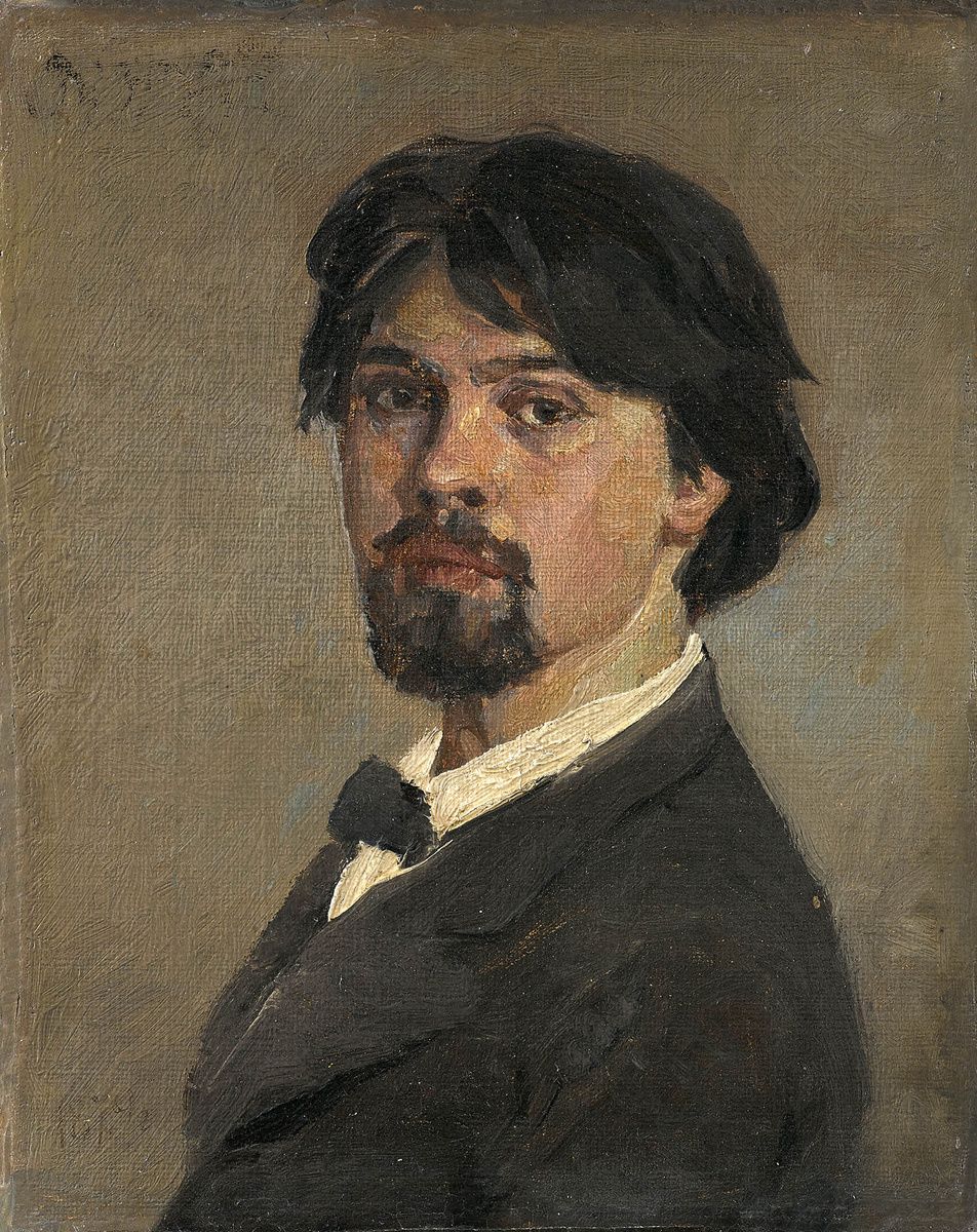 В.И. Суриков. Автопортрет. 1879. Холст, масло. 21,8х17,5. Государственная Третьяковская галерея. Москва
