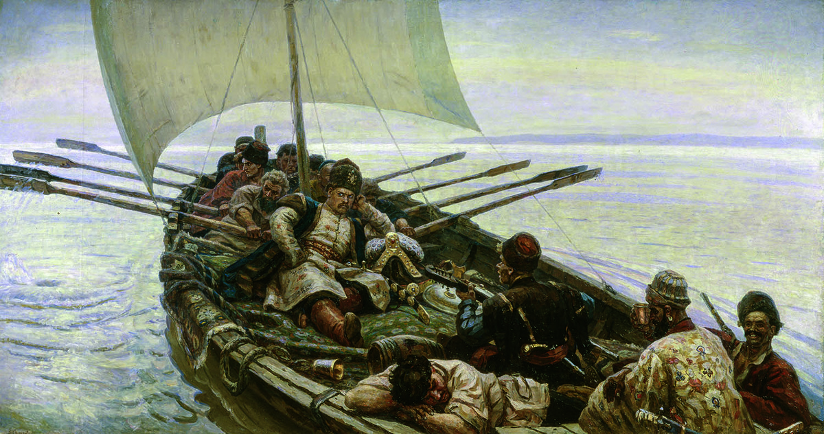 В.И. Суриков. Степан Разин. 1906. Холст, масло. 318х600. © Русский музей. Санкт-Петербург