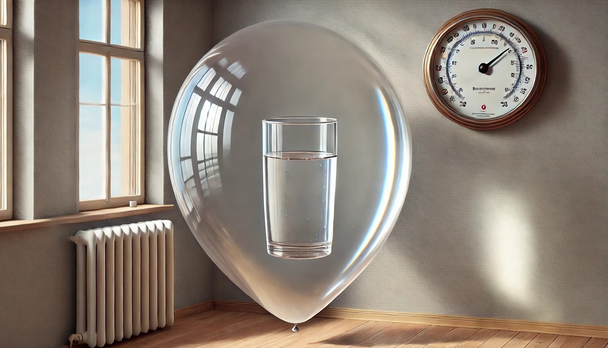 Стакан воды и шарик - все, что нужно для понимания отностительной влажности