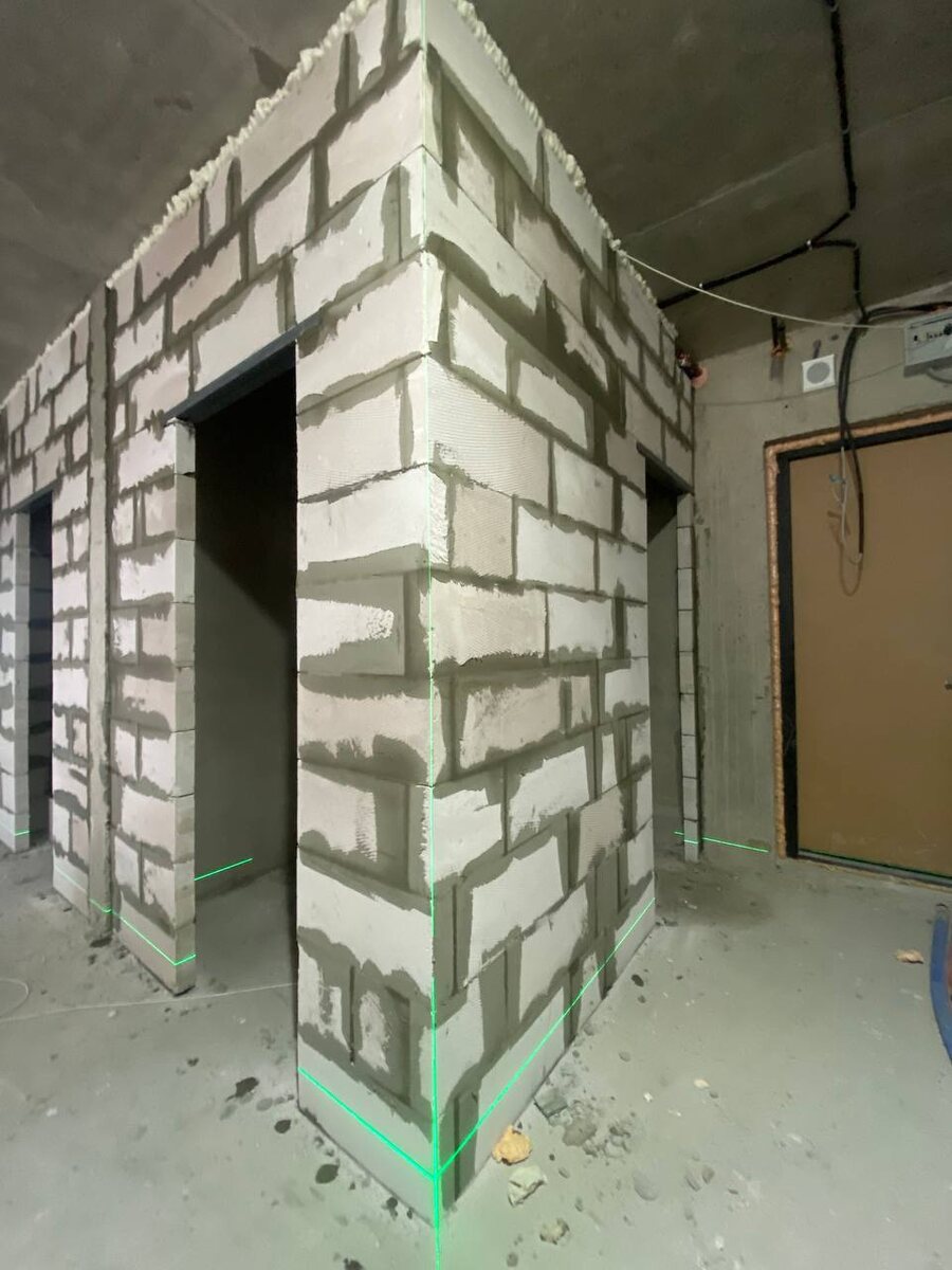 Фото: Перегородки из газоблока