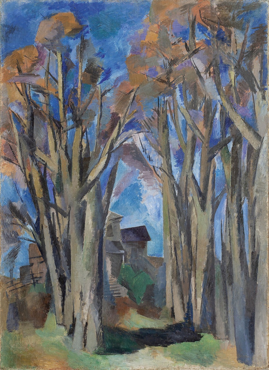 Р.Р. Фальк. Стволы (Аллея). 1917. Холст, масло. 142х102. © Приморская государственная
картинная галерея. Владивосток