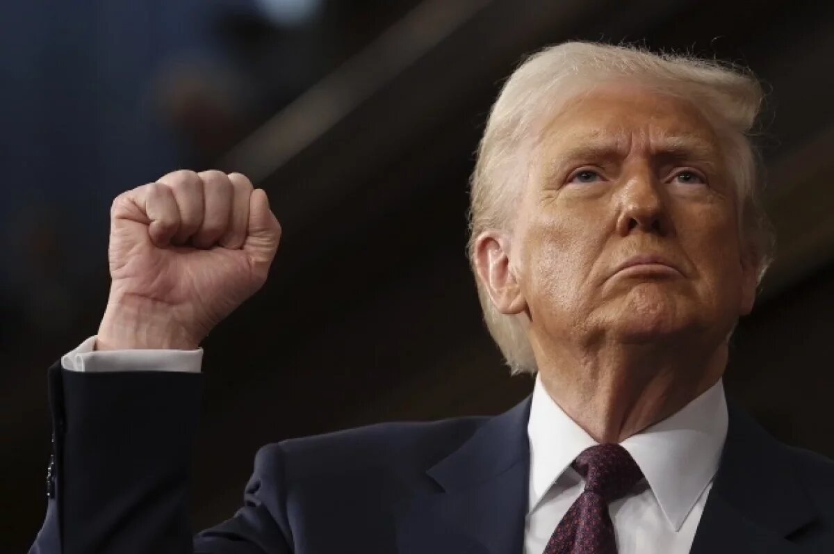    Трамп установил рекорд по времени обращения президента США