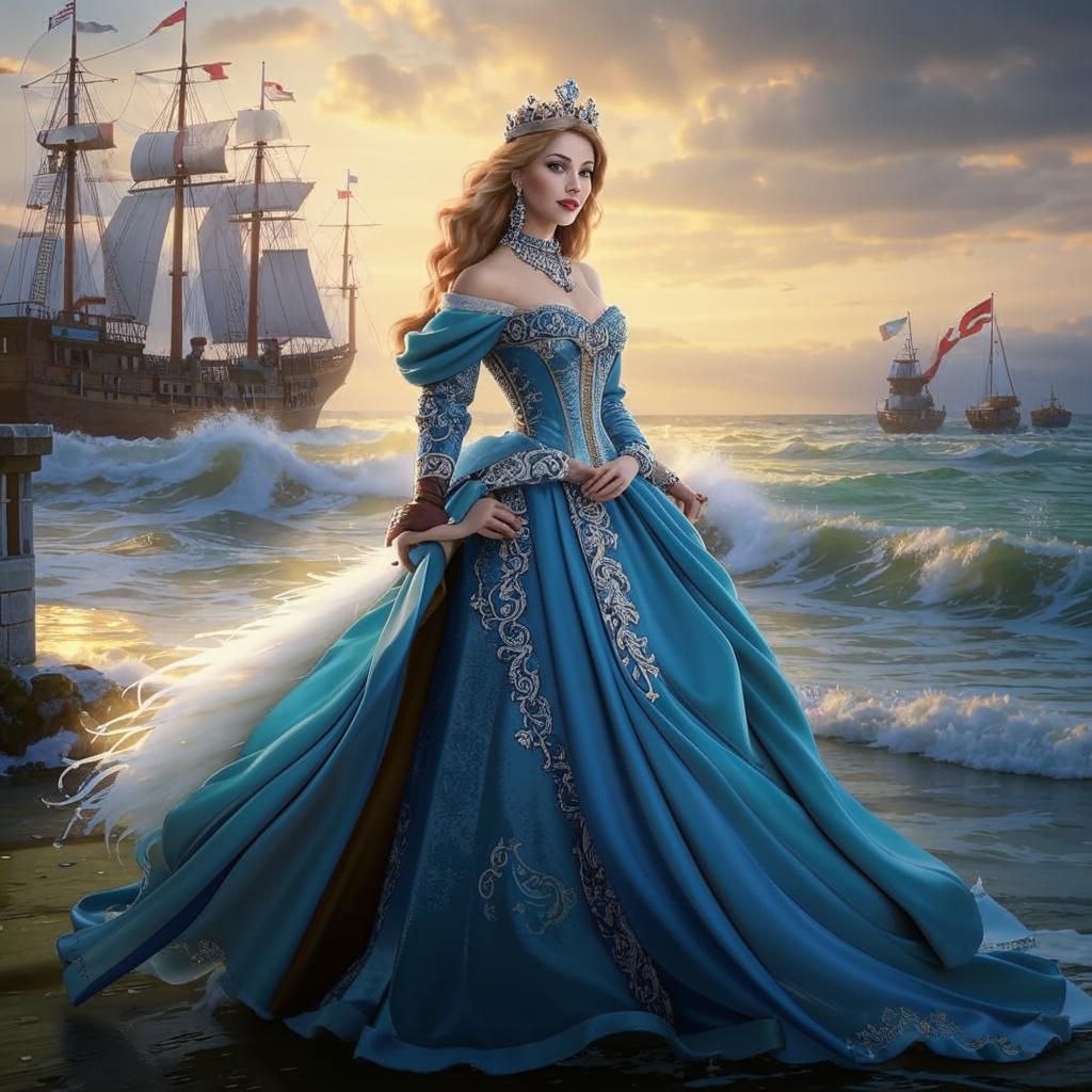 царевна-лебедь из сказки Пушкина мистическа, загадочная, неуловимая