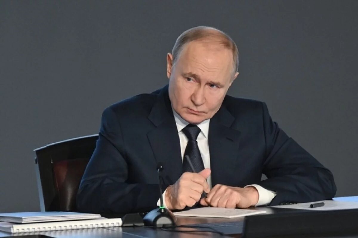    5 марта 2025. Президент РФ Владимир Путин на ежегодном расширенном заседании коллегии министерства внутренних дел РФ.