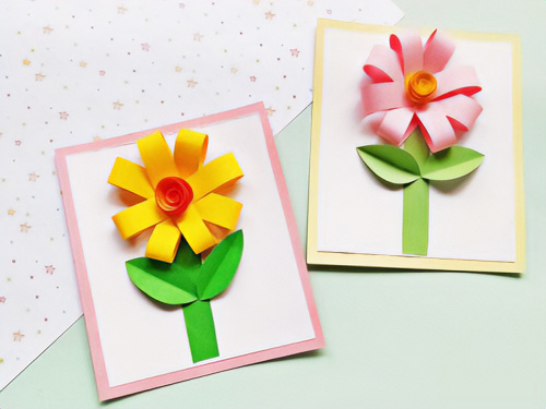 Создайте открытку для мамы своими руками!