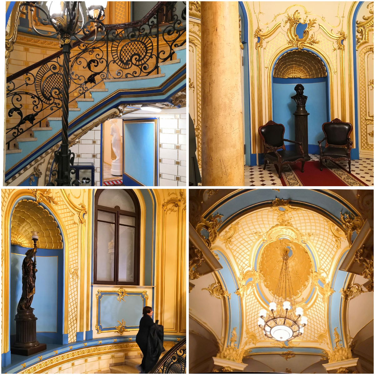 Роскошный вестибюль бани в стиле рококо, фото автора 