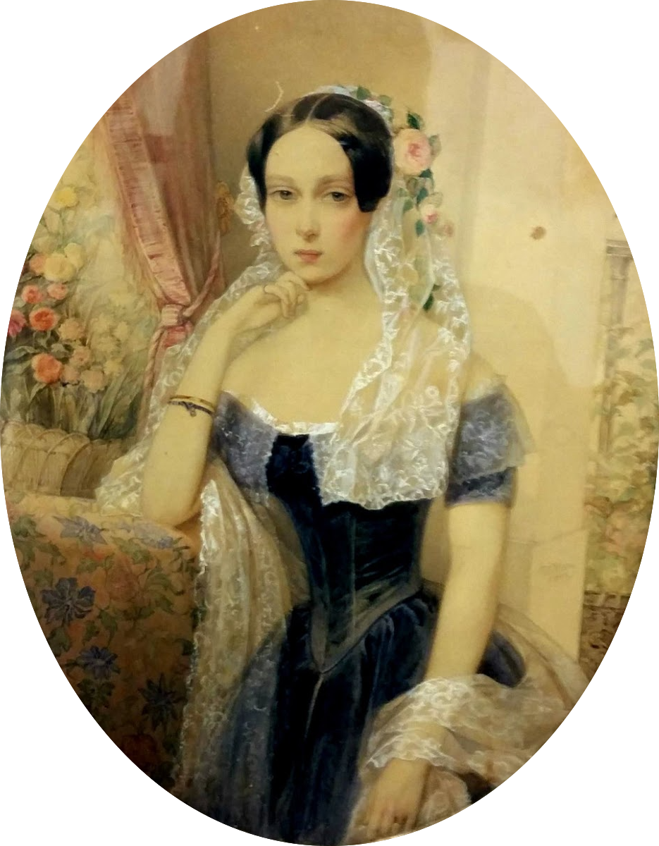 Принцесса Мария Гессенская в 1839 году