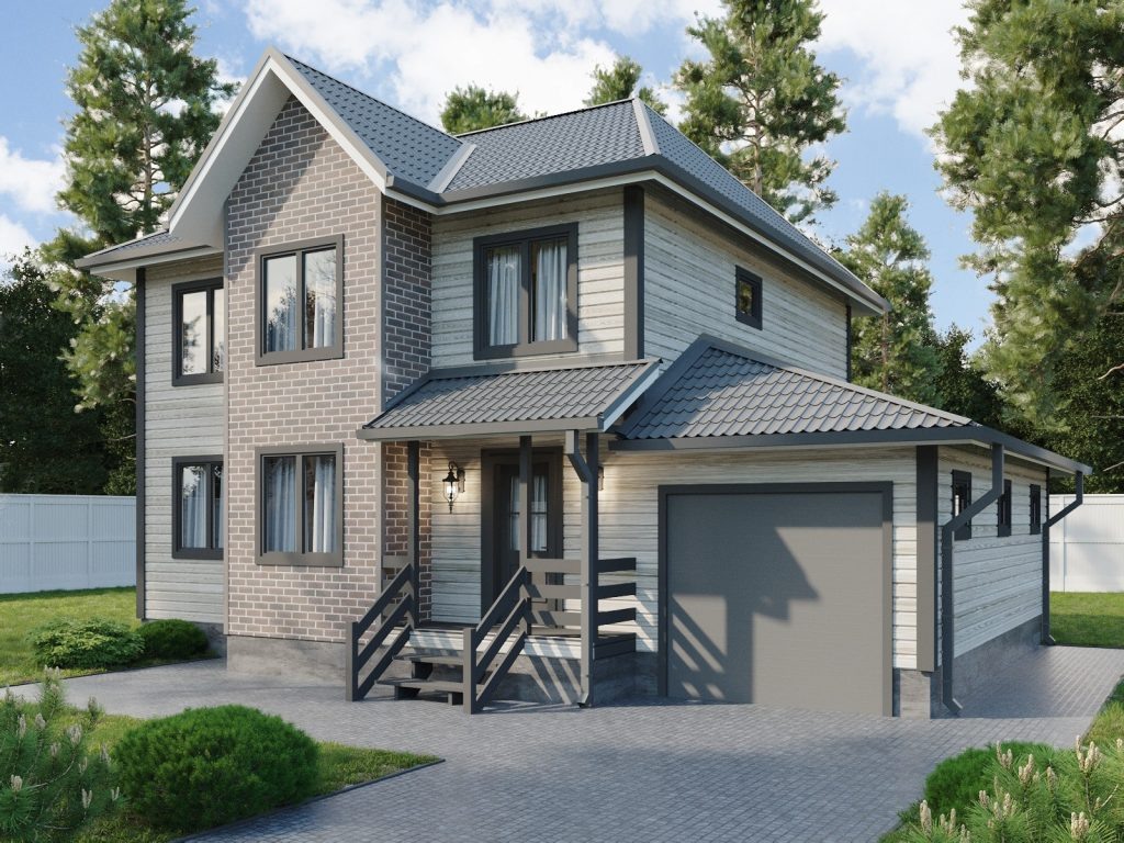 Каркасный дом Фаворит  9,5х9