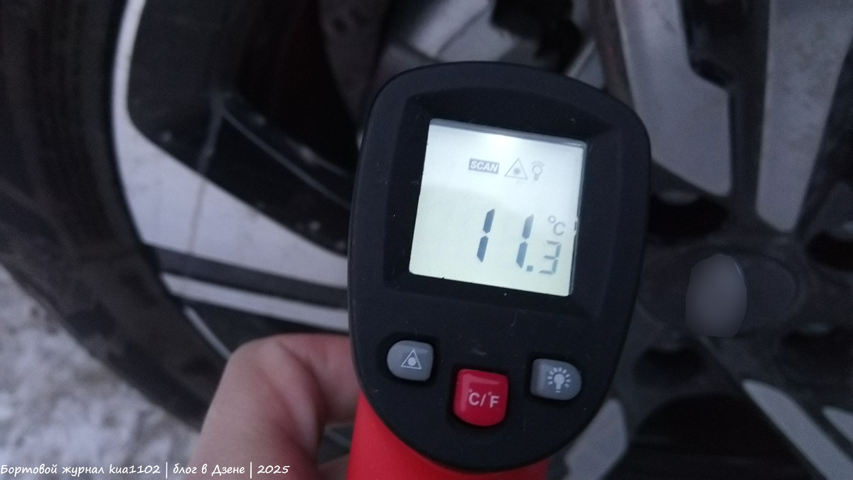 Температура тормозного суппорта. Автор фотографии kua1102