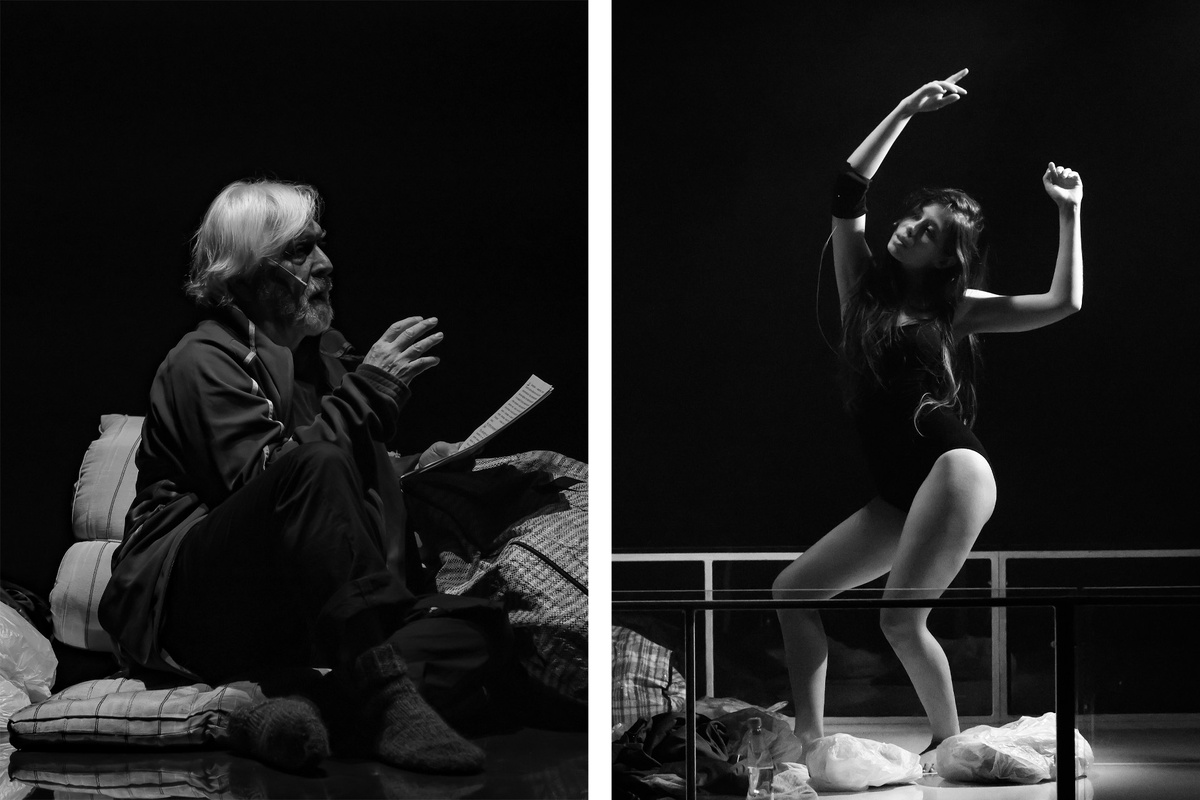    Сцена из спектакля «Песнь любви. Песнь скорби»