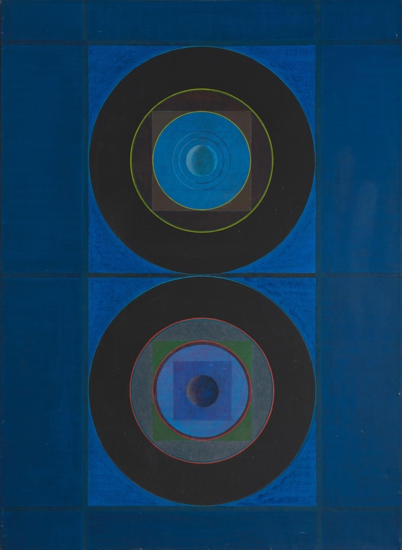 КАРТИНА АМЕРИКАНСКОГО ХУДОЖНИКА ДЖОНА КАСЕРЕ / John Kacere / 1920 - 1999 /