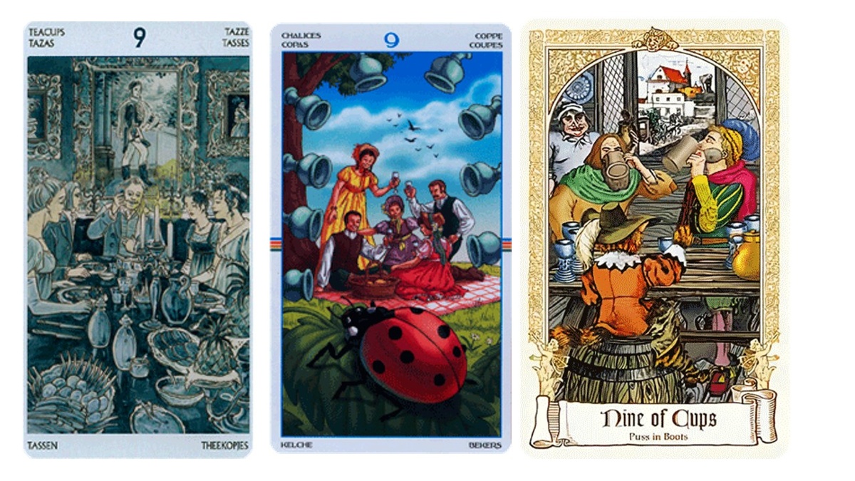 9 кубков в разных колодах