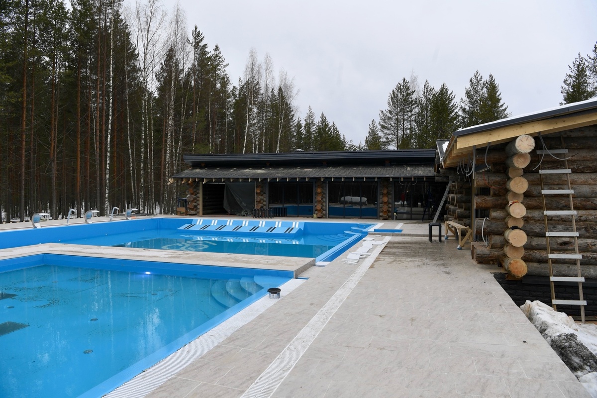    Первый круглогодичный открытый бассейн в Карелии. Парк-отель «Хвоя» в Кондопожском районе. Фото: «Республика»/ Оксана Кудряшова