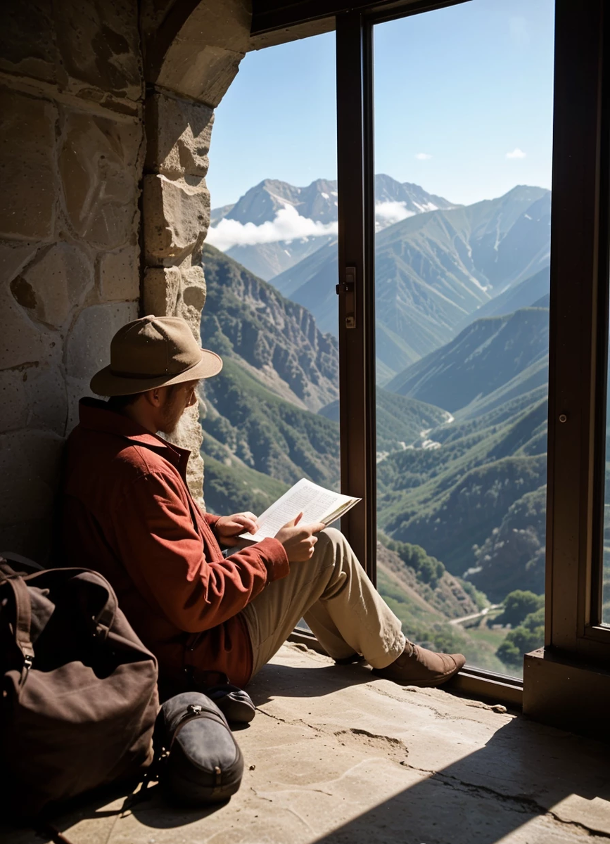 Человек мечтающий, сделано ИИ