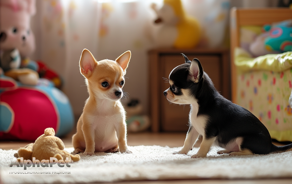 К восьми неделям щенки становятся по-настоящему любопытными / Изображение: AlphaPet