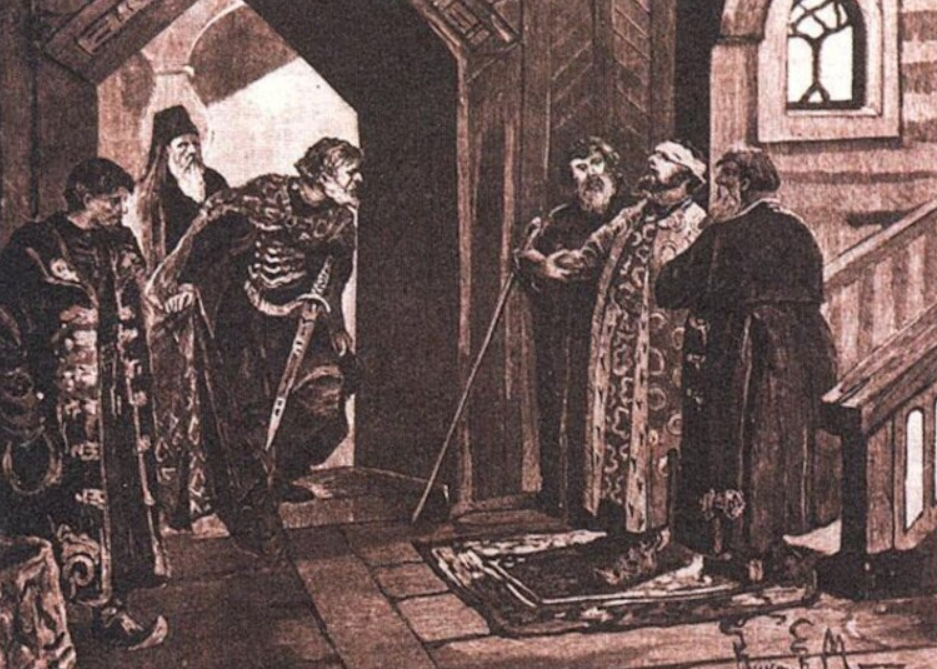 Виктор Муйжель «Встреча Дмитрия Шемяки с Василием II»