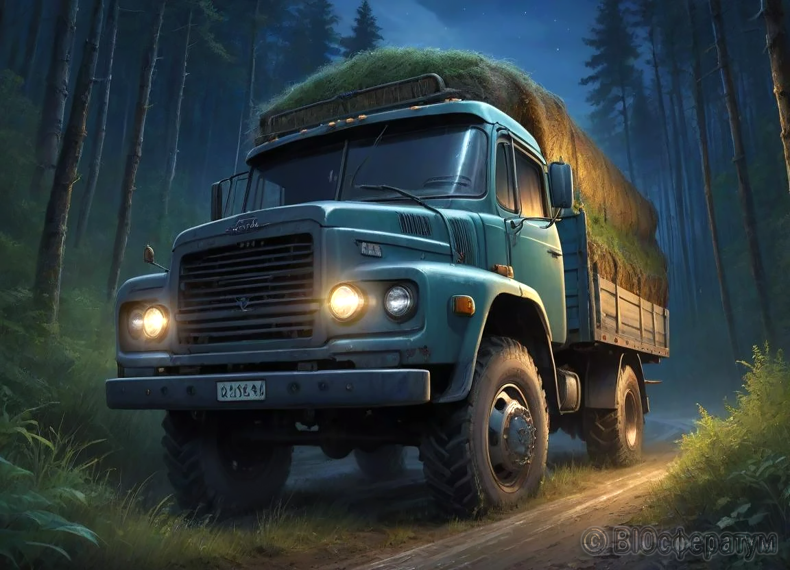 Грузовик чудом выбрался из странного облака.