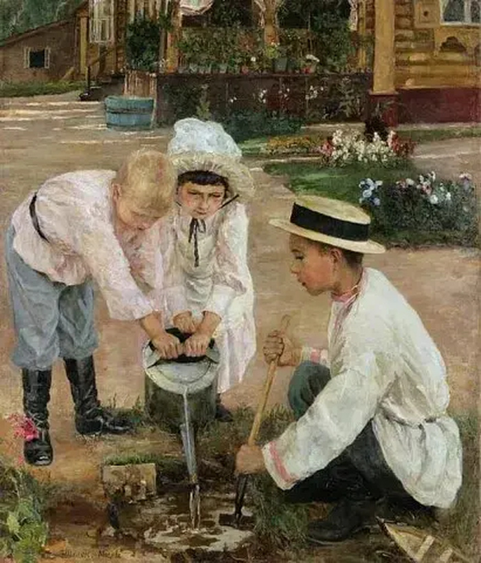 Эмилия Шанкс. «Огородники», Национальный художественный музей Республики Беларусь, Минск © Public domain