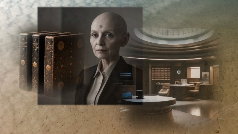 Декан переводческого факультета Темара Ассур. Коллаж из картинок от Креа и моего фото