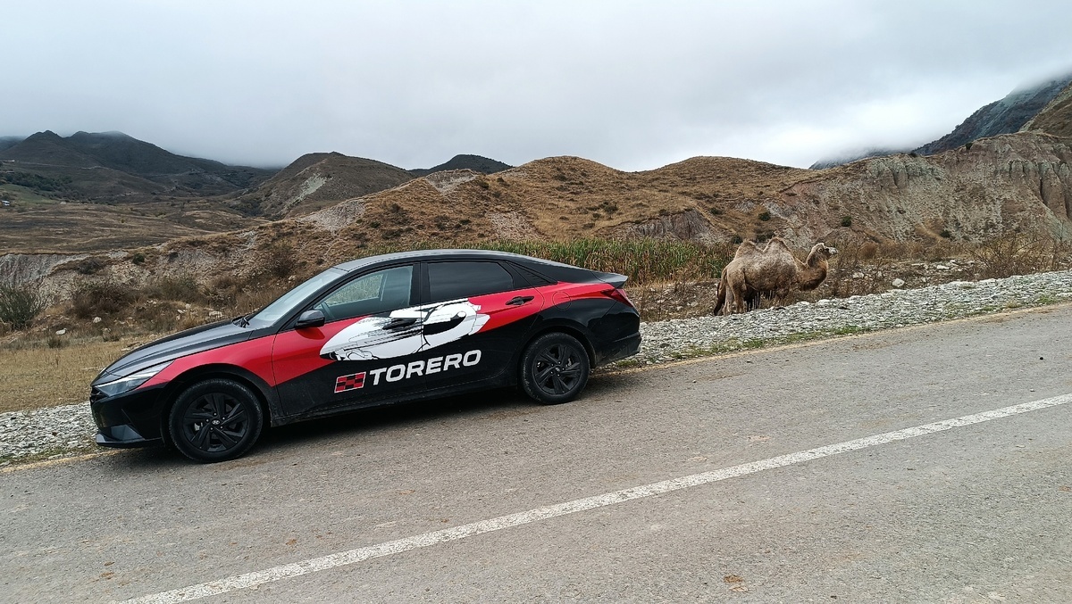 Железный "конь" и верблюд - в горах Азербайджана их много.