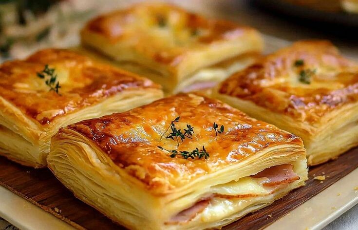 Ленивый ужин: Запеченные колбаски в слоеном тесте с сыром