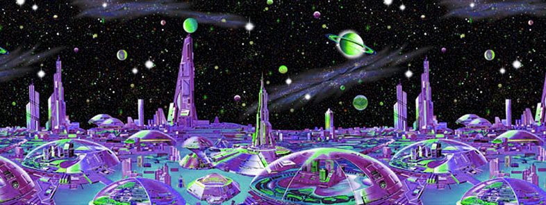 Фантастическая живопись — разновидность живописи на фантастические темы. Акцент на тематиках войны и технического прогресса, стремление автора изобразить предметы в движении