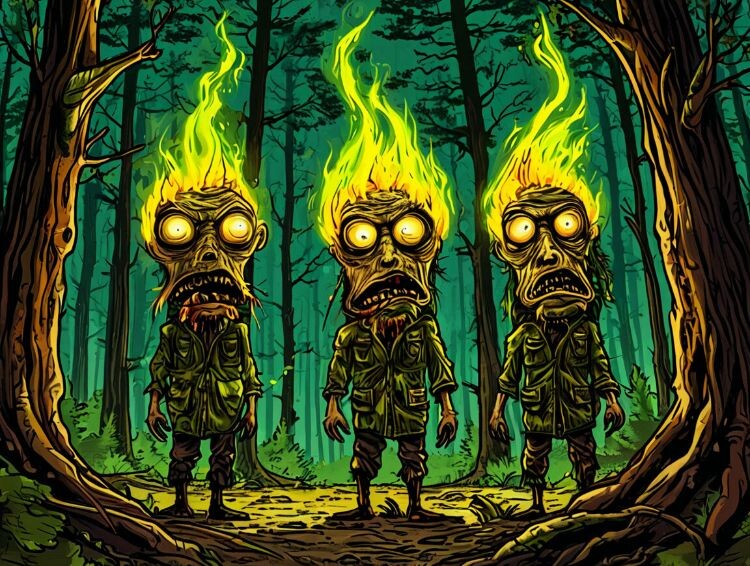 Забытые вахтовики. Говорят, они до сих пор ждут, когда за ними приедет "мотолыга", ну или хотя бы вахтовка