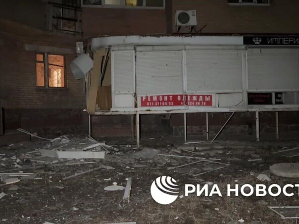    Жилые дома Донецка после обстрела ВСУ© РИА Новости