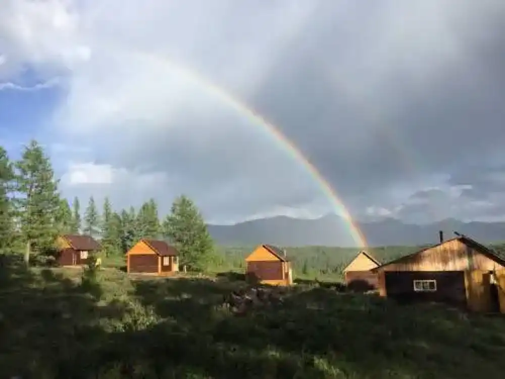 Домики не далеко от озера Киделю