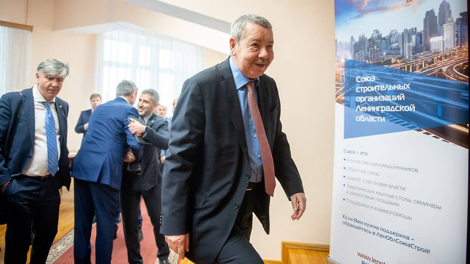 Президент ССОО, координатор «Национального объединения строителей» по Санкт-Петербургу Александр Вахмистров на XVI съезде строителей Ленинградской области.📷Фото: Евгений Павленко / Коммерсантъ