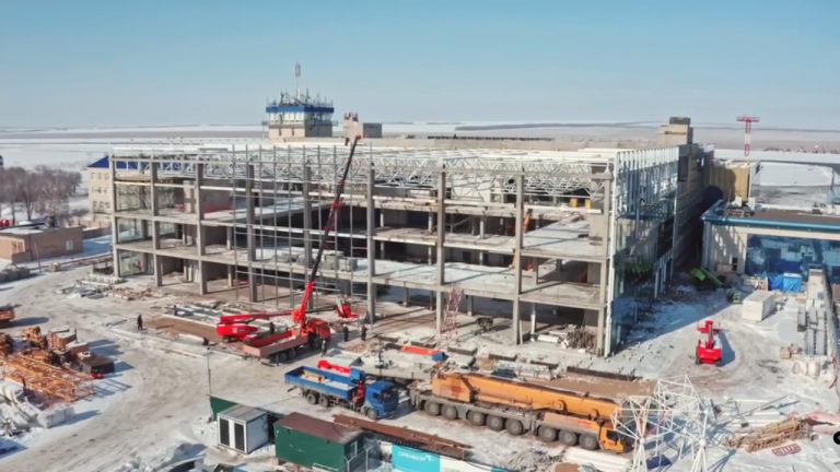    В аэропорту Оренбурга продолжаются монтажные работы на новом терминале Оренбуржье