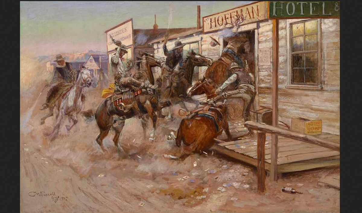 Чарльз Мэрион (Кид) Рассел. "Без стука", 1909