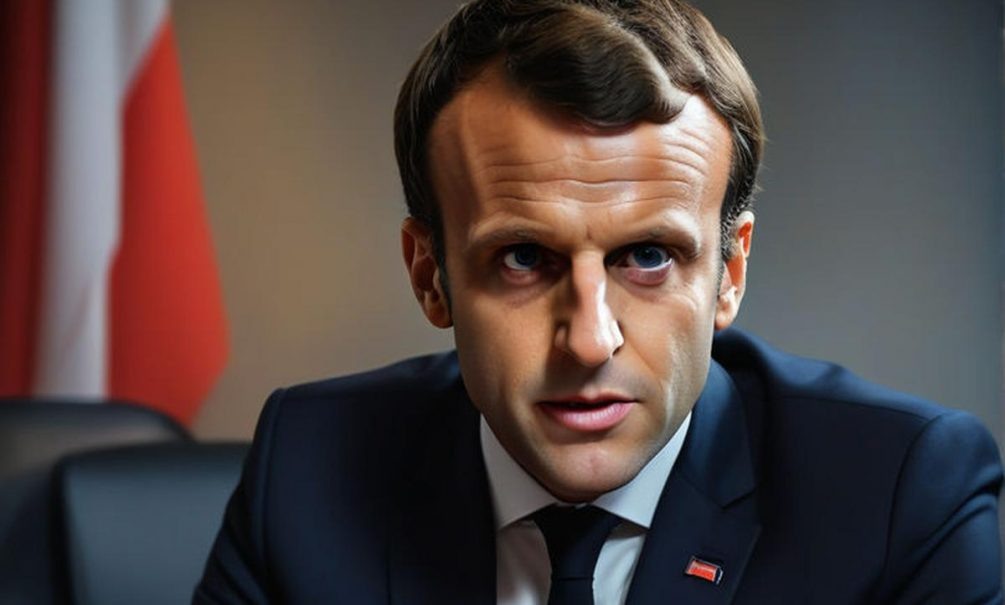   Эммануэль Макрон. Иллюстрация: "Блокнот"